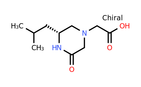 CAS 1240583-34-9 | ((R)-3-Isobutyl-5-oxo-piperazin-1-YL)-acetic acid