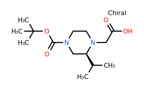 CAS 1240587-74-9 | (S)-2-(4-(Tert-butoxycarbonyl)-2-isopropylpiperazin-1-YL)acetic acid
