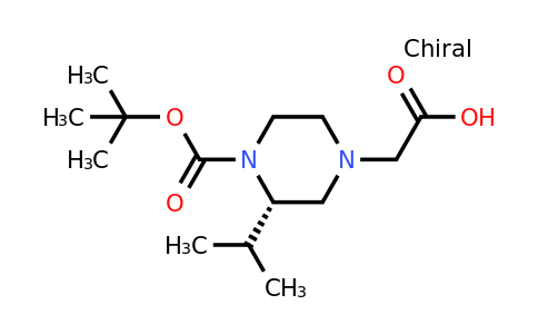 CAS 1240588-31-1 | (S)-2-(4-(Tert-butoxycarbonyl)-3-isopropylpiperazin-1-YL)acetic acid
