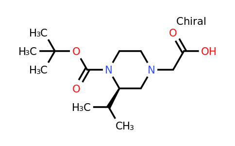 CAS 1240588-96-8 | (R)-2-(4-(Tert-butoxycarbonyl)-3-isopropylpiperazin-1-YL)acetic acid