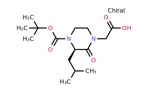 CAS 1240589-16-5 | (R)-4-Carboxymethyl-2-isobutyl-3-oxo-piperazine-1-carboxylic acid tert-butyl ester