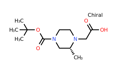 CAS 1240589-17-6 | (R)-2-(4-(Tert-butoxycarbonyl)-2-methylpiperazin-1-YL)acetic acid