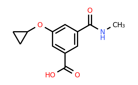 CAS 1243282-01-0 | 3-Cyclopropoxy-5-(methylcarbamoyl)benzoic acid