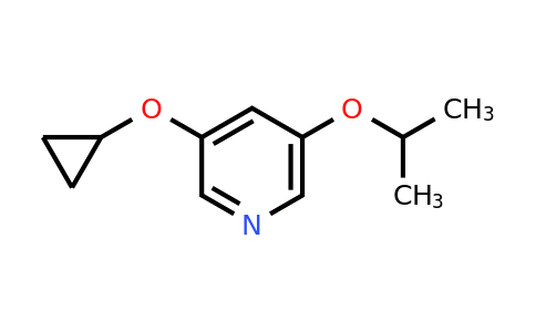 CAS 1243284-69-6 | 3-Cyclopropoxy-5-(propan-2-yloxy)pyridine