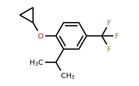 CAS 1243288-26-7 | 1-Cyclopropoxy-2-isopropyl-4-(trifluoromethyl)benzene
