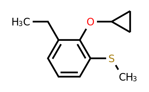 CAS 1243318-21-9 | (2-Cyclopropoxy-3-ethylphenyl)(methyl)sulfane