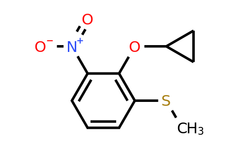 CAS 1243321-01-8 | (2-Cyclopropoxy-3-nitrophenyl)(methyl)sulfane