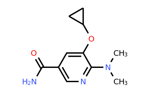 CAS 1243346-22-6 | 5-Cyclopropoxy-6-(dimethylamino)nicotinamide
