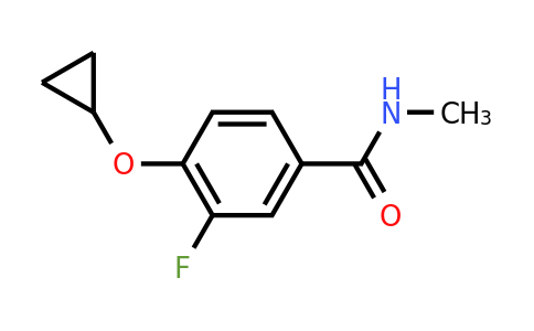 CAS 1243348-16-4 | 4-Cyclopropoxy-3-fluoro-N-methylbenzamide
