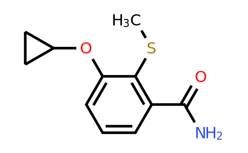 CAS 1243352-90-0 | 3-Cyclopropoxy-2-(methylthio)benzamide