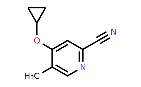 CAS 1243353-13-0 | 4-Cyclopropoxy-5-methylpicolinonitrile