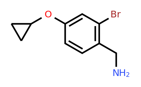 CAS 1243353-48-1 | (2-Bromo-4-cyclopropoxyphenyl)methanamine