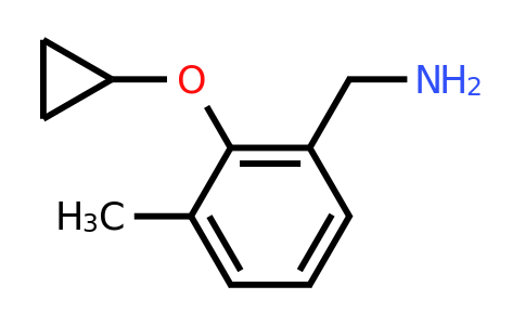 CAS 1243353-69-6 | (2-Cyclopropoxy-3-methylphenyl)methanamine