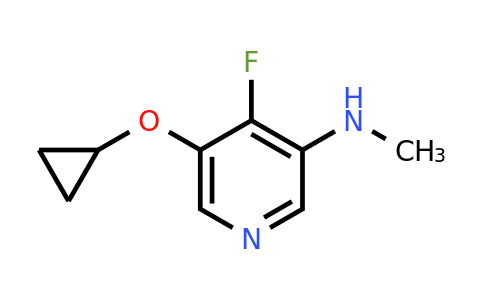 CAS 1243353-76-5 | 5-Cyclopropoxy-4-fluoro-N-methylpyridin-3-amine