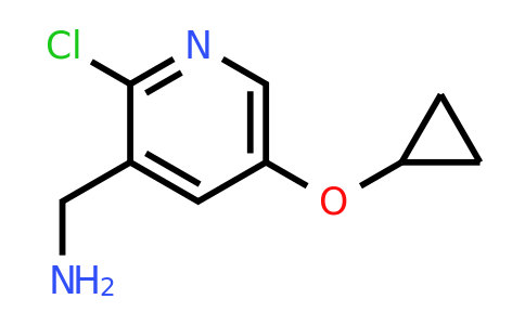 CAS 1243355-12-5 | (2-Chloro-5-cyclopropoxypyridin-3-YL)methanamine