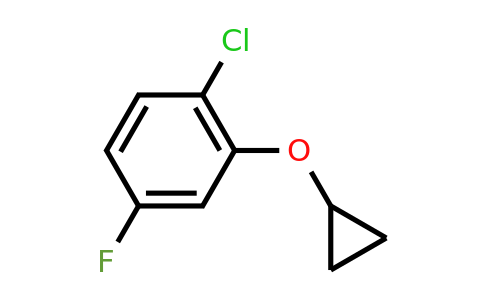 CAS 1243356-00-4 | 1-Chloro-2-cyclopropoxy-4-fluorobenzene