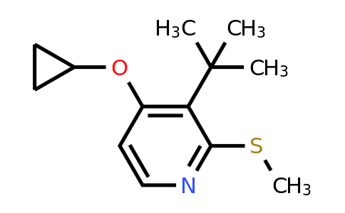 CAS 1243357-20-1 | 3-Tert-butyl-4-cyclopropoxy-2-(methylthio)pyridine