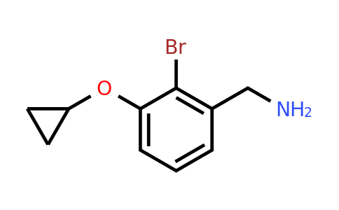 CAS 1243357-43-8 | (2-Bromo-3-cyclopropoxyphenyl)methanamine