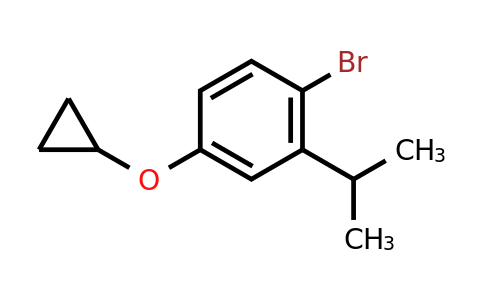 CAS 1243358-12-4 | 1-Bromo-4-cyclopropoxy-2-(propan-2-YL)benzene