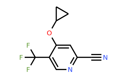 CAS 1243361-82-1 | 4-Cyclopropoxy-5-(trifluoromethyl)picolinonitrile