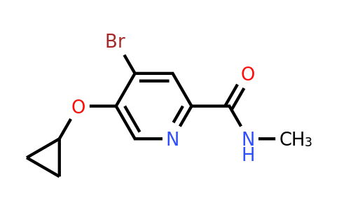 CAS 1243365-07-2 | 4-Bromo-5-cyclopropoxy-N-methylpicolinamide