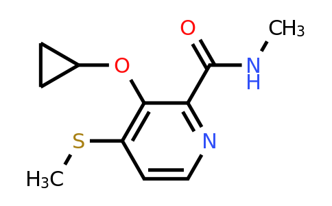 CAS 1243365-47-0 | 3-Cyclopropoxy-N-methyl-4-(methylthio)picolinamide