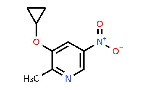 CAS 1243367-37-4 | 3-Cyclopropoxy-2-methyl-5-nitropyridine
