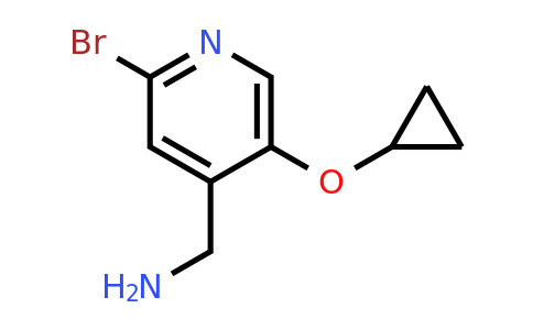 CAS 1243368-74-2 | (2-Bromo-5-cyclopropoxypyridin-4-YL)methanamine