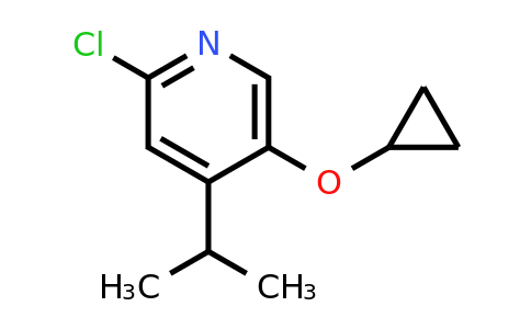 CAS 1243370-60-6 | 2-Chloro-5-cyclopropoxy-4-(propan-2-YL)pyridine