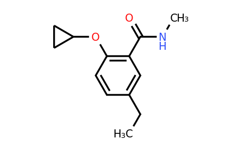 CAS 1243375-72-5 | 2-Cyclopropoxy-5-ethyl-N-methylbenzamide