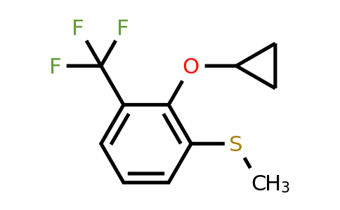 CAS 1243381-03-4 | (2-Cyclopropoxy-3-(trifluoromethyl)phenyl)(methyl)sulfane
