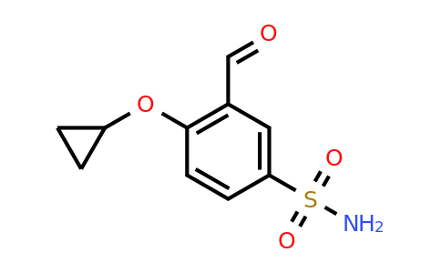 CAS 1243383-42-7 | 4-Cyclopropoxy-3-formylbenzenesulfonamide