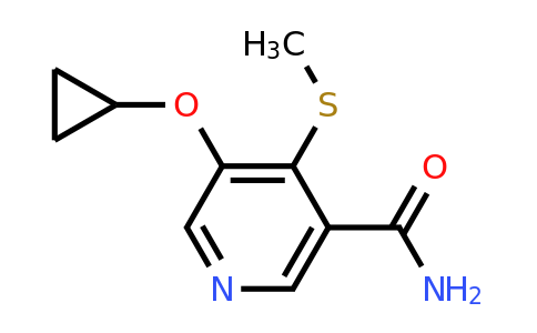 CAS 1243383-48-3 | 5-Cyclopropoxy-4-(methylthio)nicotinamide