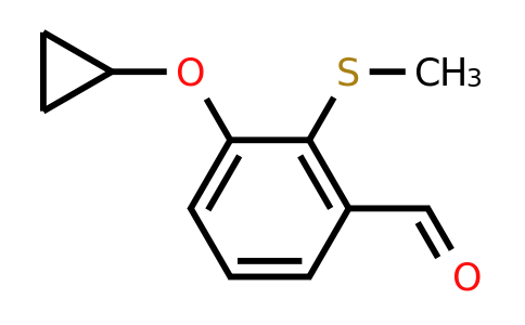CAS 1243383-62-1 | 3-Cyclopropoxy-2-(methylsulfanyl)benzaldehyde