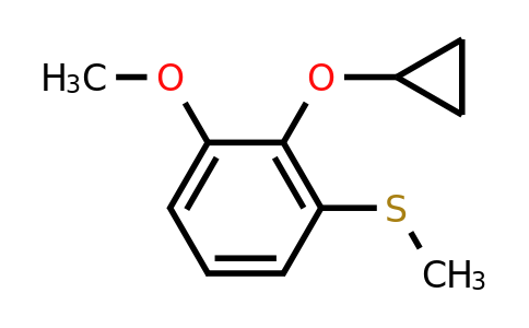 CAS 1243384-32-8 | (2-Cyclopropoxy-3-methoxyphenyl)(methyl)sulfane