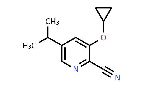 CAS 1243386-49-3 | 3-Cyclopropoxy-5-isopropylpicolinonitrile