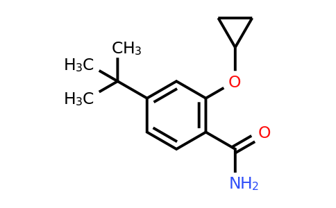 CAS 1243391-47-0 | 4-Tert-butyl-2-cyclopropoxybenzamide