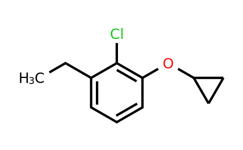 CAS 1243395-07-4 | 2-Chloro-1-cyclopropoxy-3-ethylbenzene