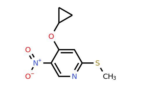 CAS 1243397-08-1 | 4-Cyclopropoxy-2-(methylthio)-5-nitropyridine