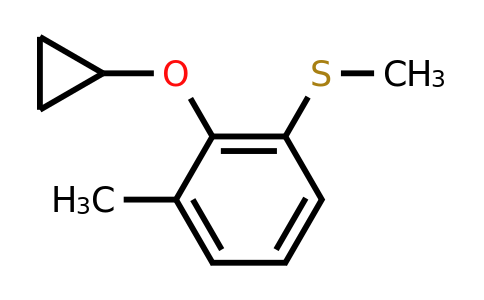 CAS 1243397-61-6 | (2-Cyclopropoxy-3-methylphenyl)(methyl)sulfane