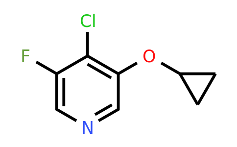CAS 1243399-10-1 | 4-Chloro-3-cyclopropoxy-5-fluoropyridine