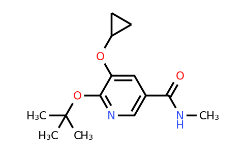 CAS 1243402-22-3 | 6-Tert-butoxy-5-cyclopropoxy-N-methylnicotinamide