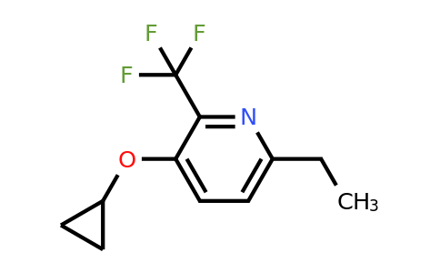 CAS 1243402-41-6 | 3-Cyclopropoxy-6-ethyl-2-(trifluoromethyl)pyridine