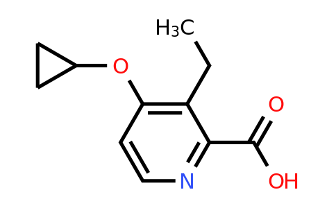 CAS 1243404-44-5 | 4-Cyclopropoxy-3-ethylpicolinic acid