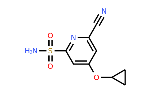 CAS 1243407-36-4 | 6-Cyano-4-cyclopropoxypyridine-2-sulfonamide