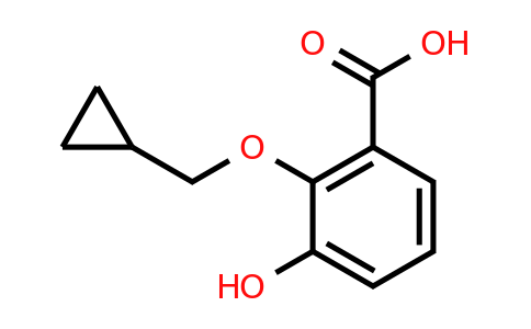 CAS 1243407-37-5 | 2-(Cyclopropylmethoxy)-3-hydroxybenzoic acid
