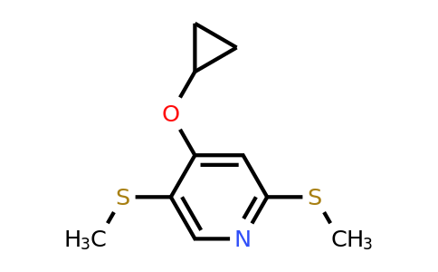 CAS 1243410-07-2 | 4-Cyclopropoxy-2,5-bis(methylsulfanyl)pyridine
