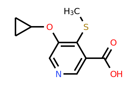 CAS 1243410-14-1 | 5-Cyclopropoxy-4-(methylthio)nicotinic acid