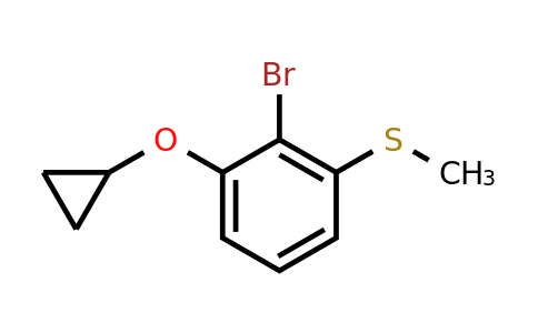 CAS 1243411-03-1 | (2-Bromo-3-cyclopropoxyphenyl)(methyl)sulfane