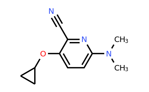 CAS 1243414-04-1 | 3-Cyclopropoxy-6-(dimethylamino)picolinonitrile